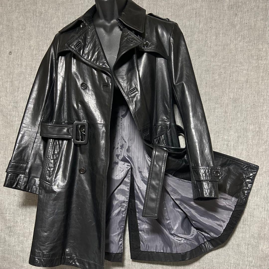 ポ*ー様 TORNADO MART トルネードマート　レザーコート　ダブルトレン