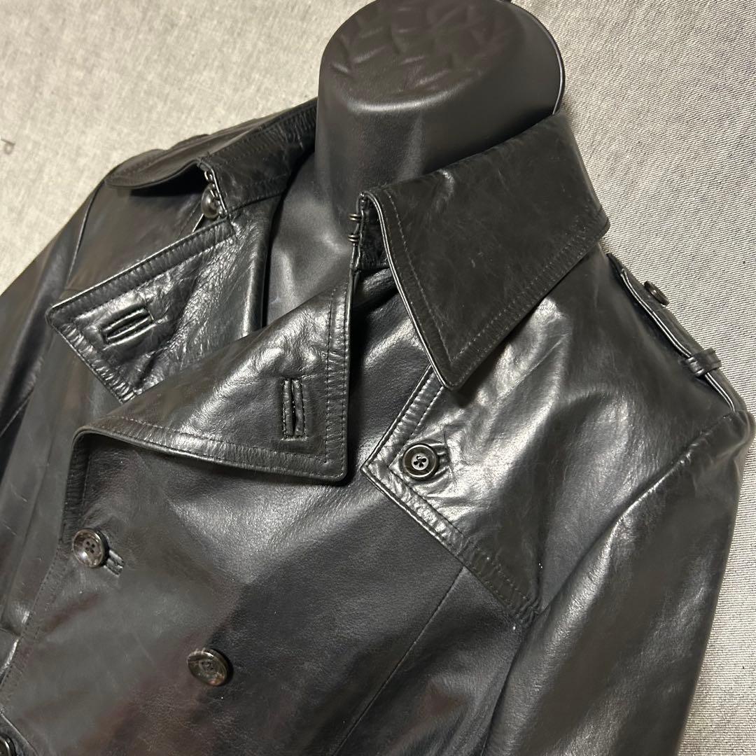 ポ*ー様 TORNADO MART トルネードマート　レザーコート　ダブルトレン