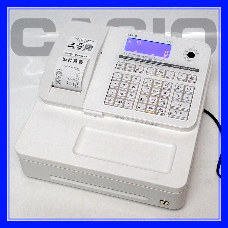 美品★カシオ　レジスター　SR-S200-EX　ホワイト