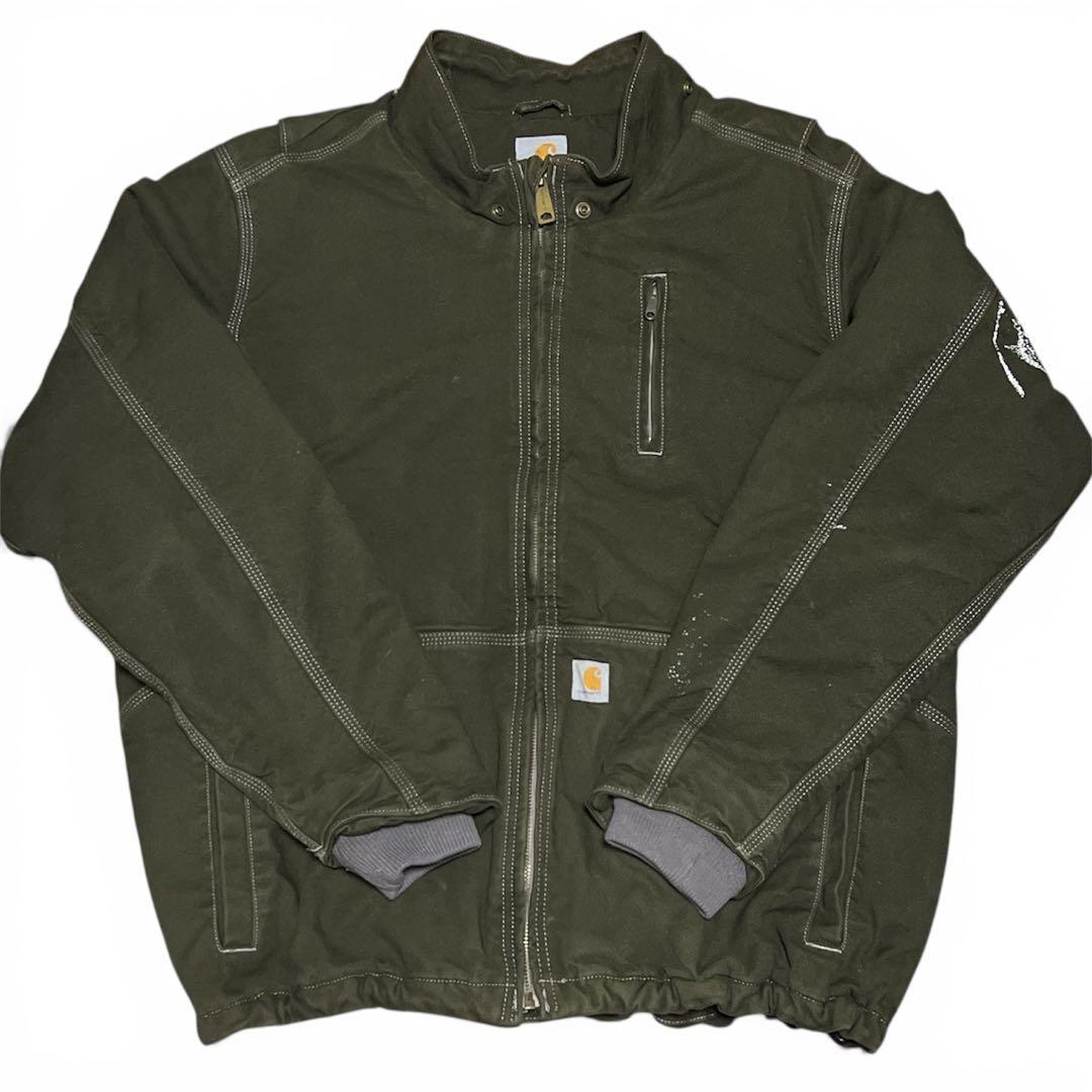 t*様 【即購入可】Carharttカーハートダックジャケットフルスイングモスグ