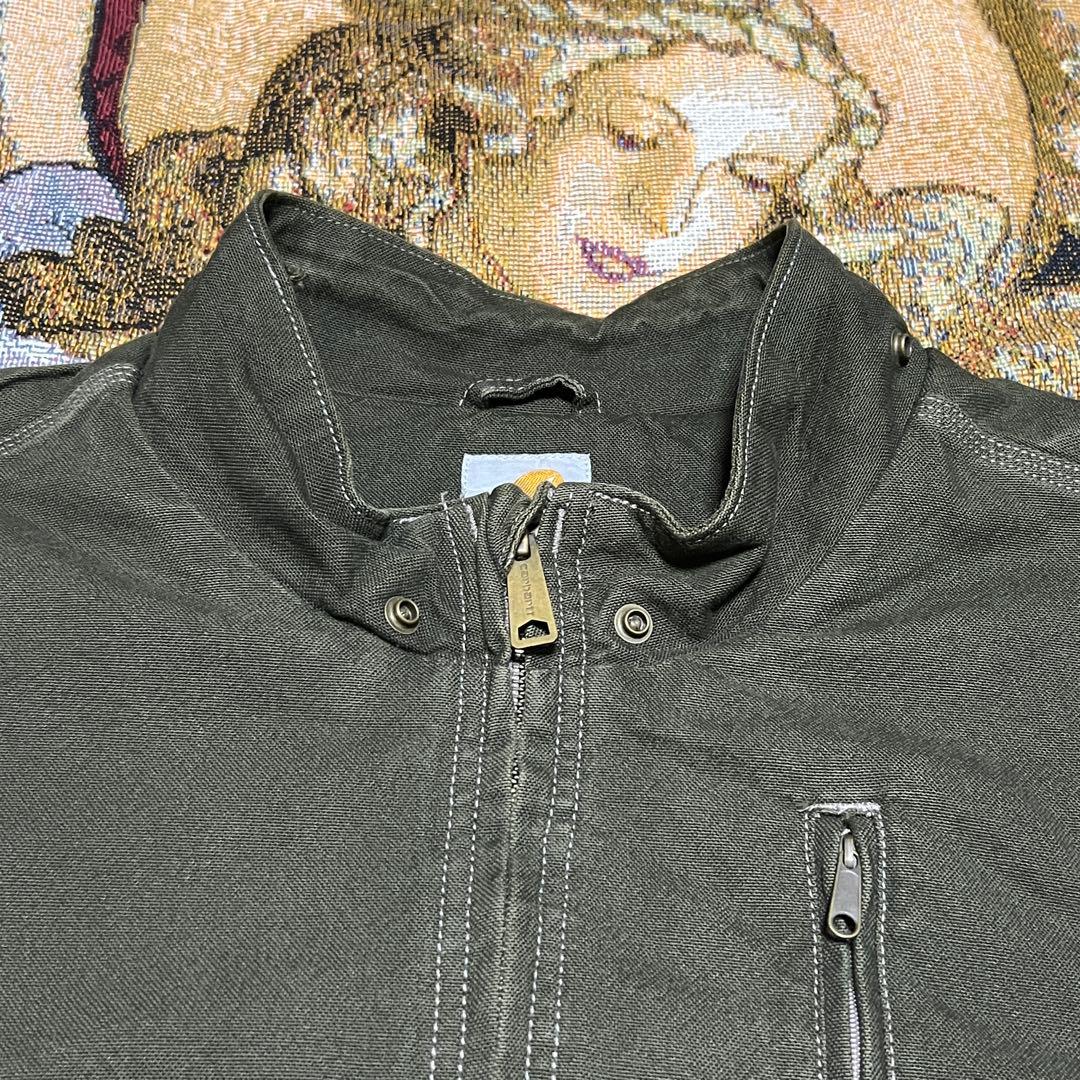 t*様 【即購入可】Carharttカーハートダックジャケットフルスイングモスグ