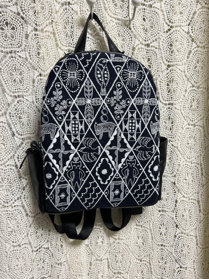 51001A ミナペルホネンハーフハンドメイド本革リュック シンフォニー