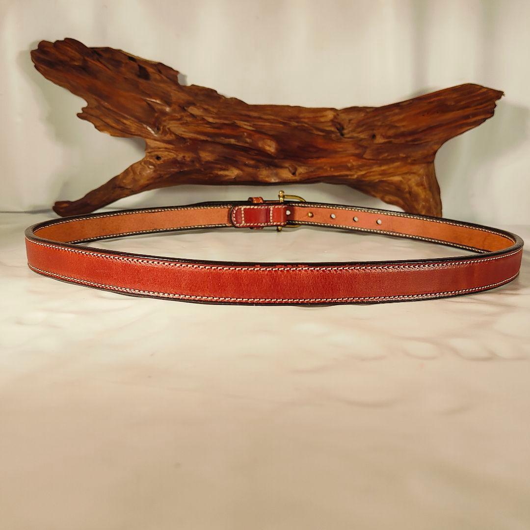 【極美品】TORY LEATHER　USA製　高級極厚イングリッシュレザーベルト