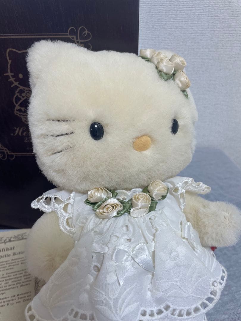 ハローキティ25周年希少限定500体ハーマン社サンリオ 箱 証明書付