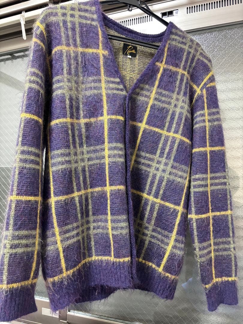 C*9様 Needles 20AW モヘア カーディガン チェック サイズ L