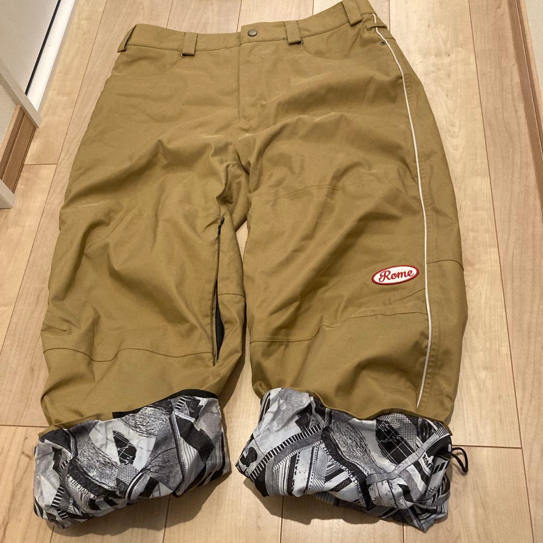 スノーボード　ローム　バギーパンツウェア　 L ベージュお洒落格安で！
