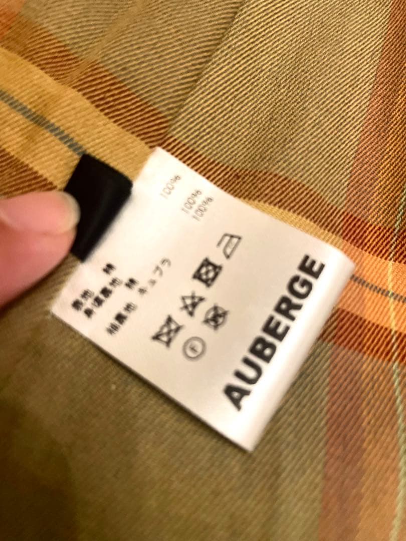 オーベルジュ×ブリッラ⭐️ステンカラーコート⭐️38⭐️ベージュ玉虫ソラーロ　完売品