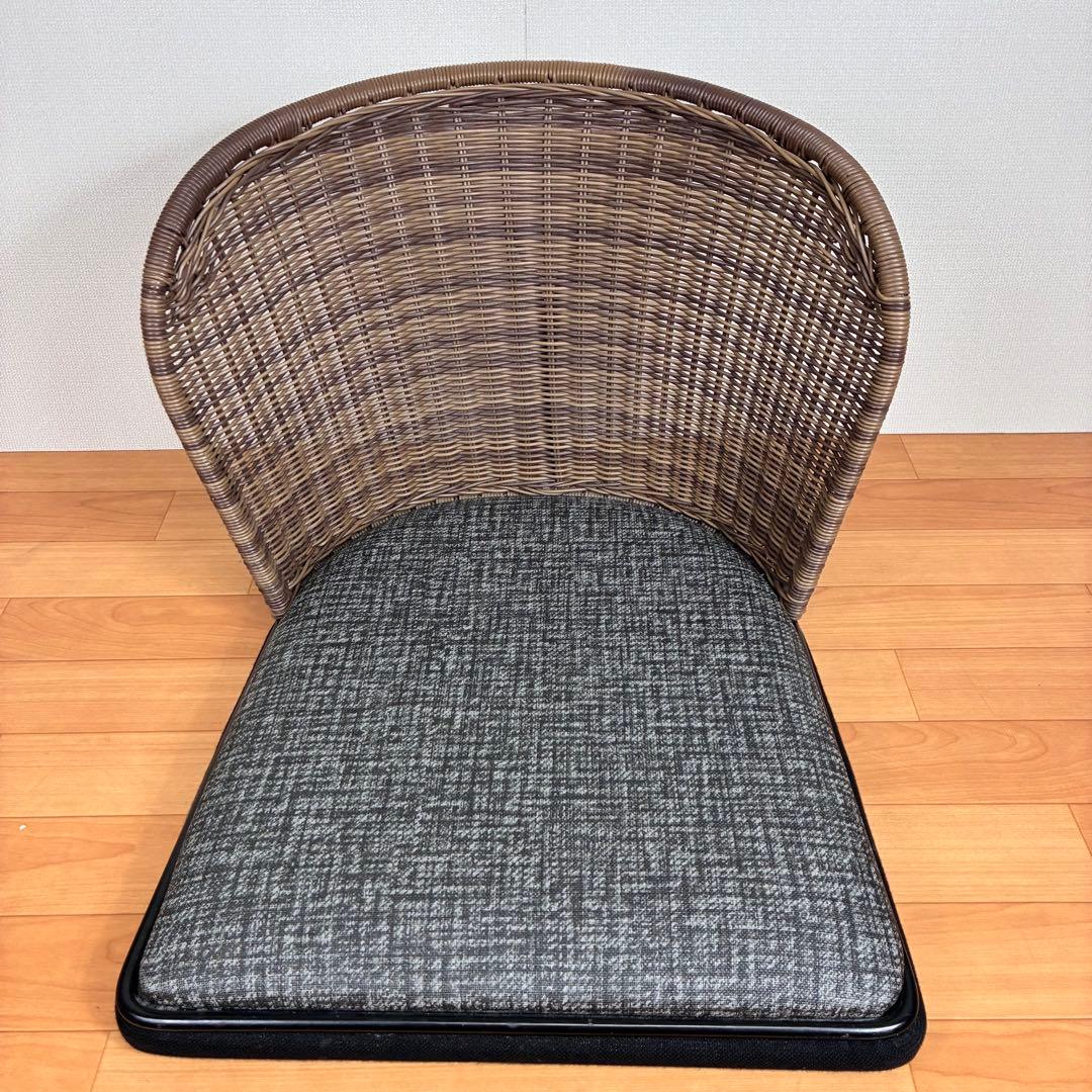 【美品】桜屋工業 舞2型 『CHERRY』 座椅子 ラタンチェア 2脚セット