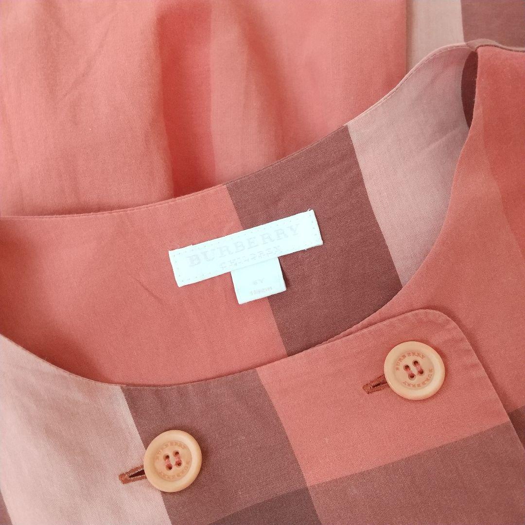 BURBERRY バーバリーチルドレン メガチェック柄 ワンピース 6Y 116