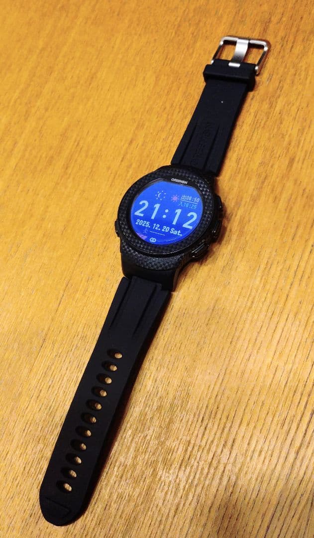 値下げ！美品！保護フィルム付！グリーンオン　ザ・ゴルフウォッチA1-II