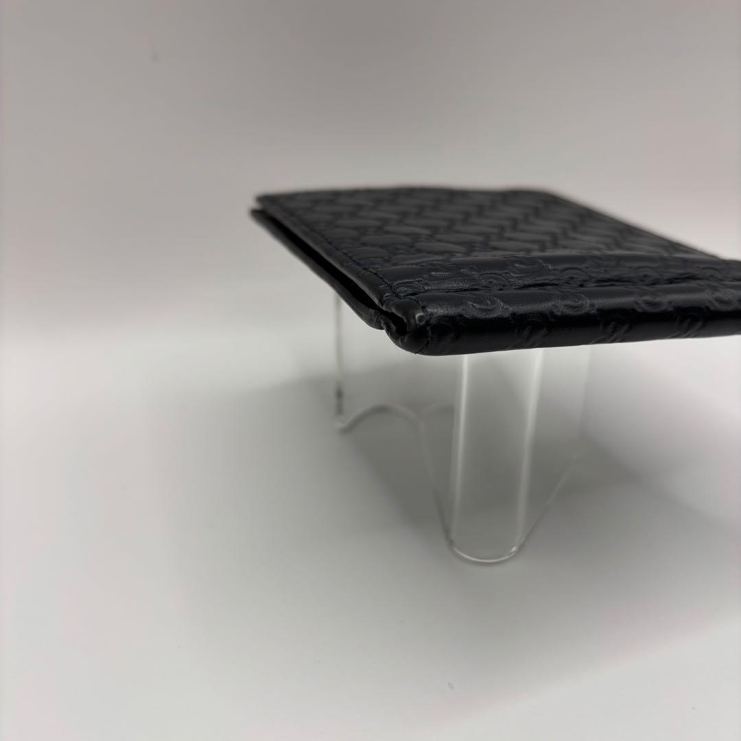 GUCCI 二つ折り財布　544478 マネークリップ　マイクロG ブラック