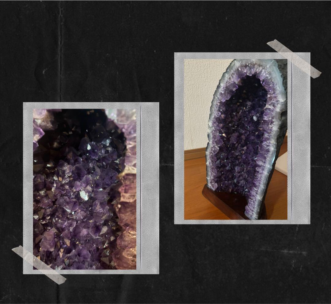 アメジストドーム（カペラ）台座つき