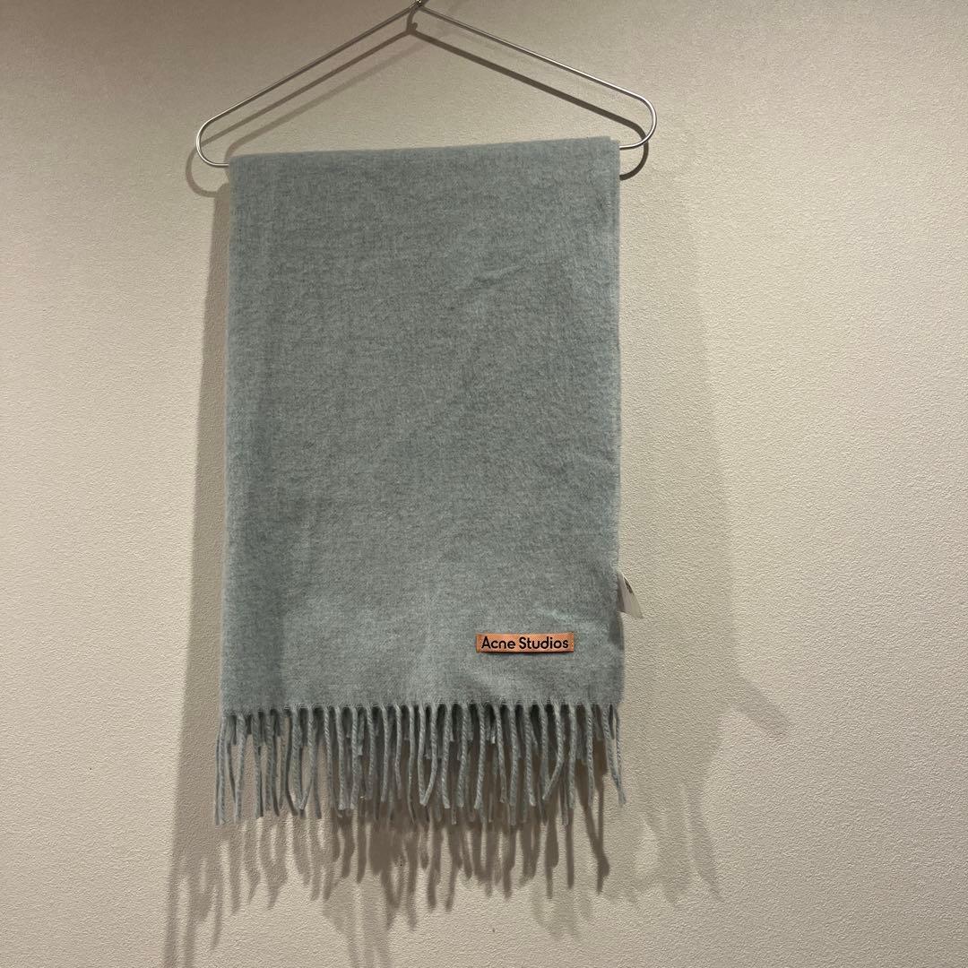 Acne Studios ライトグレー(水色) マフラー 200x70cm