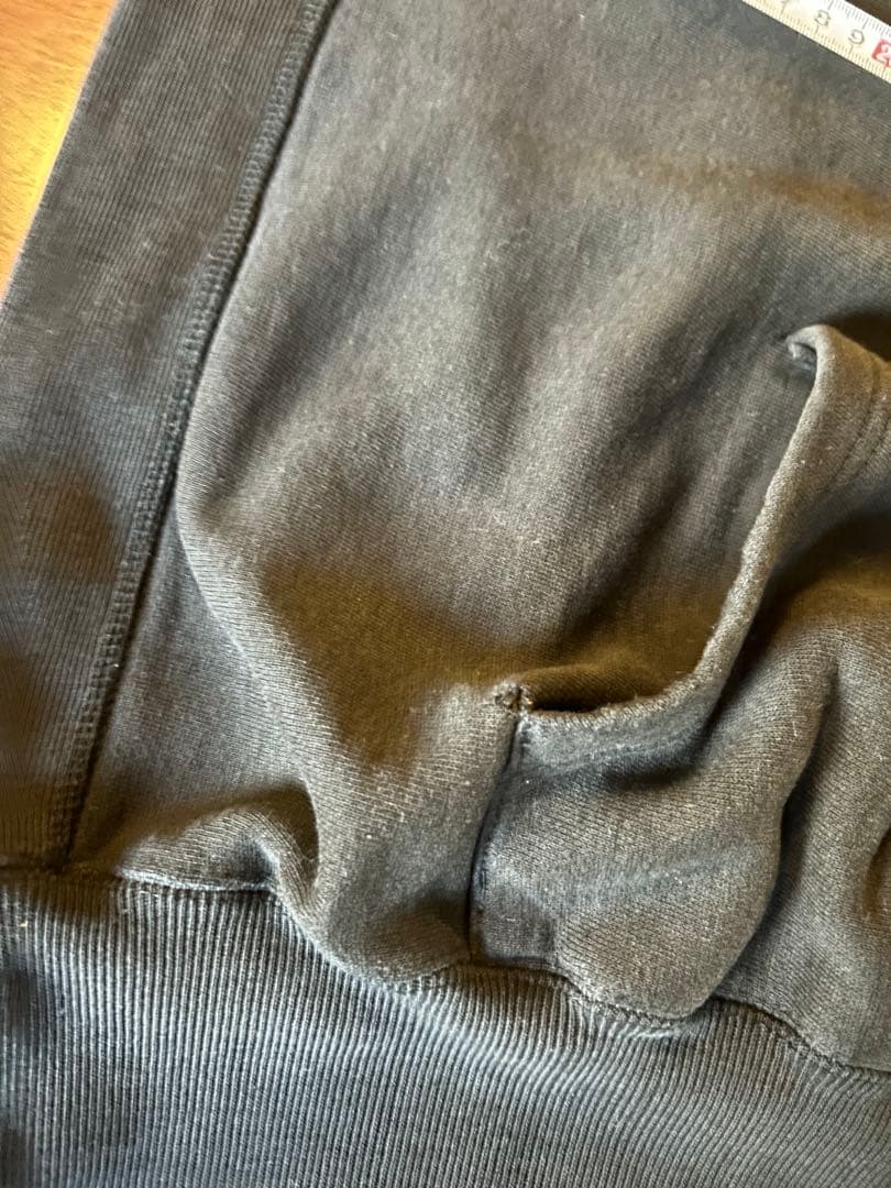 L*読様 チャンピオン　リバースウィーブ　ブラック　M USA製　刺繍タグ