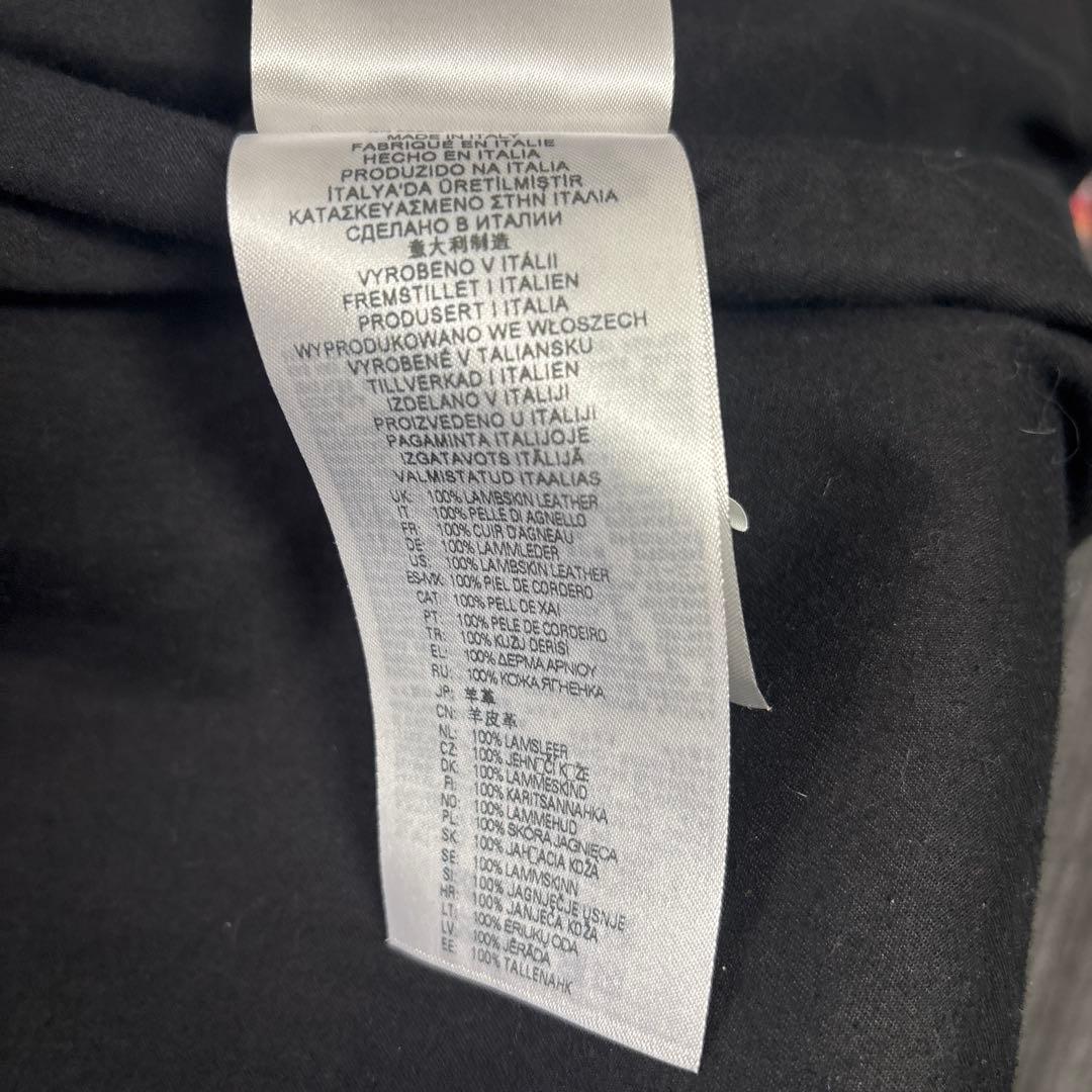 ディーゼル24AWラムレザーハーフコートL-NICOサイズ52 ¥198,000