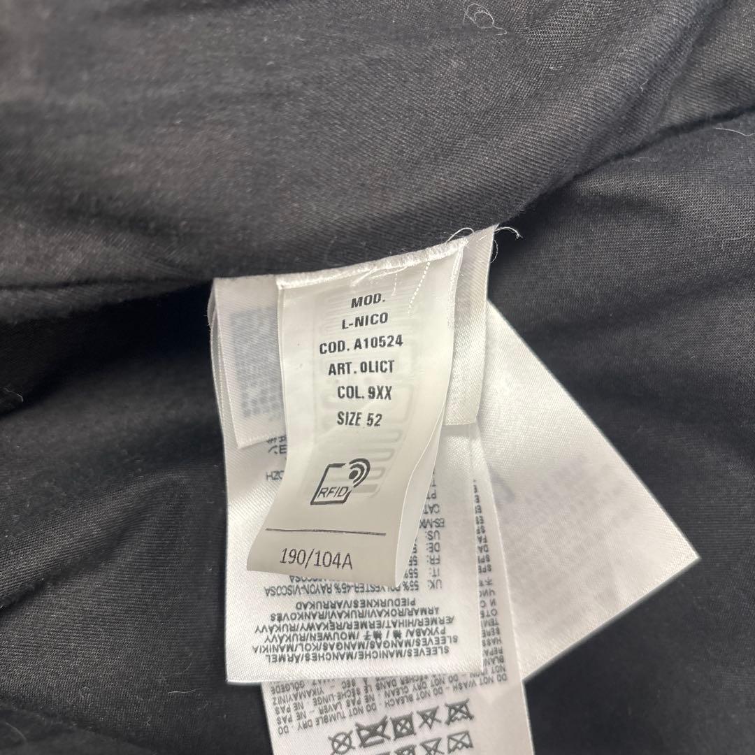 ディーゼル24AWラムレザーハーフコートL-NICOサイズ52 ¥198,000