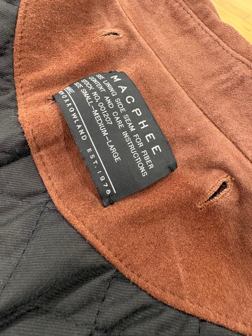 トゥモローランド マカフィー レザーブルゾン ムートン スウェード