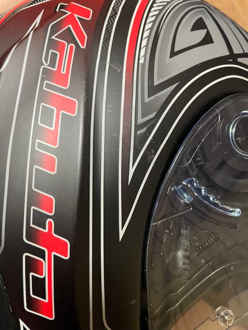 OGK KABUTO バイクヘルメット　KAMUI-3　フルフェイス　黒　赤