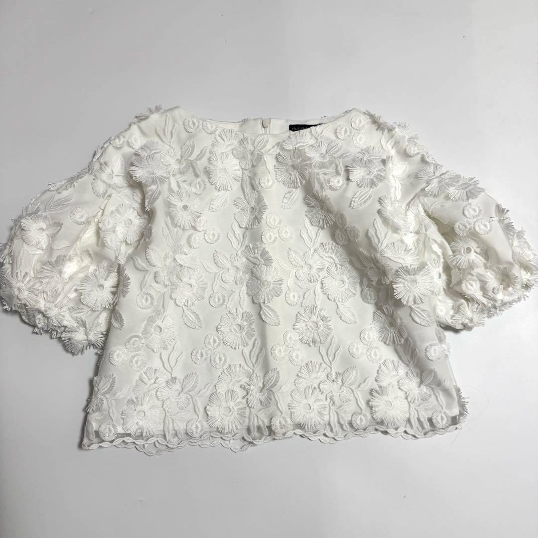 新品　Tsuru by Mariko Oikawa Primrose 白ブラウス