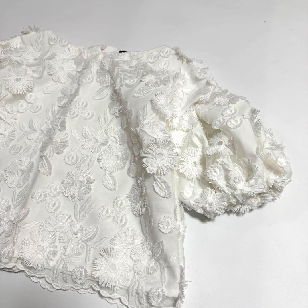 新品　Tsuru by Mariko Oikawa Primrose 白ブラウス