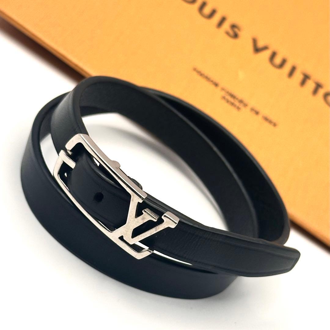 LOUIS VUITTON ブラスレ ネオグラム 2連 シルバー金具