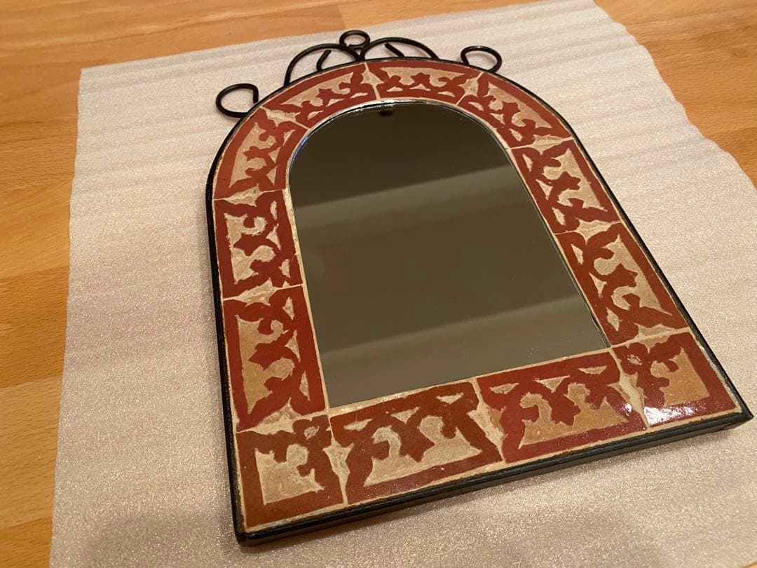 モロッコタイル　鏡