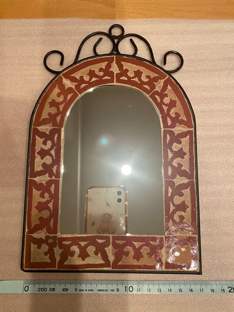 モロッコタイル　鏡