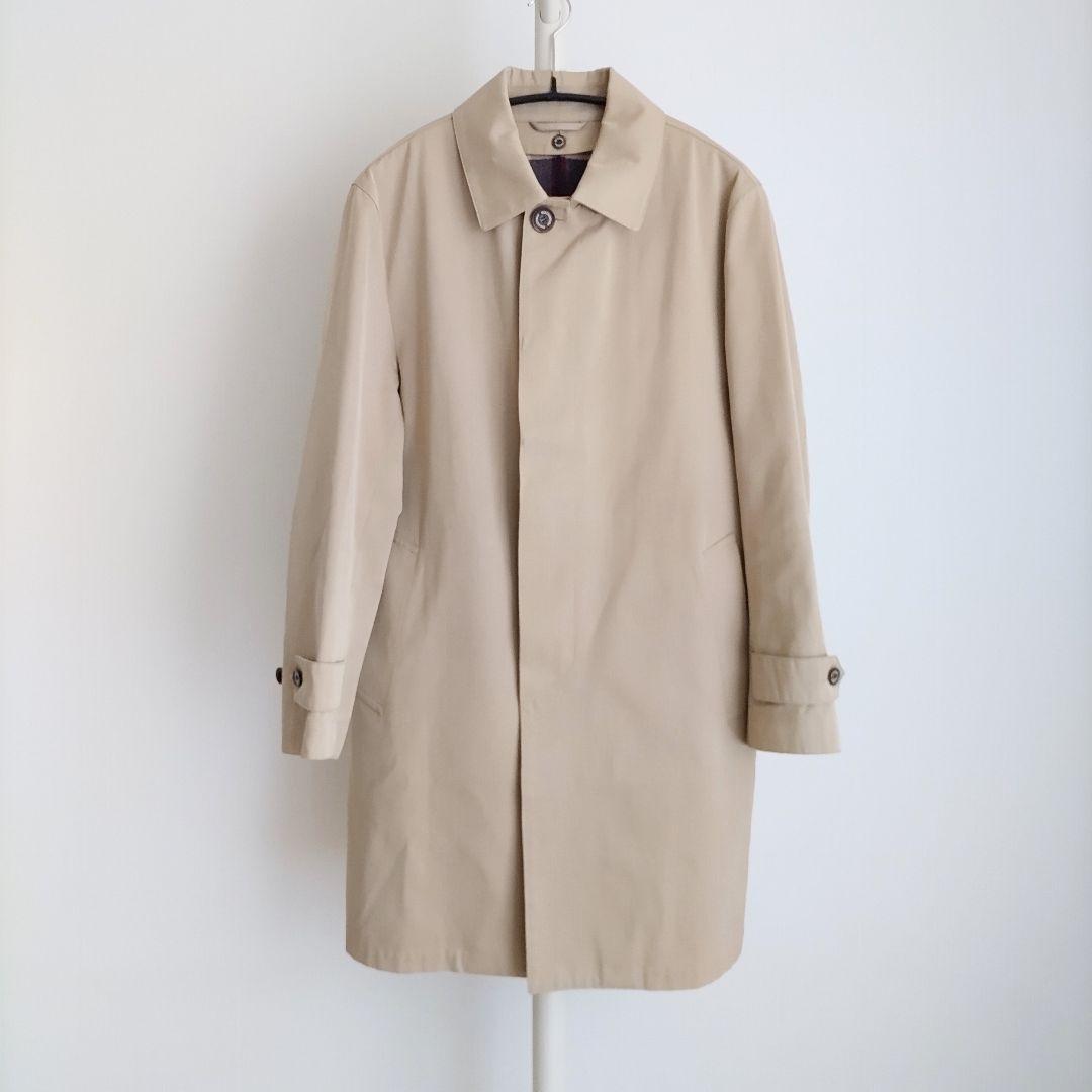 マッキントッシュ ステンカラーコート ウールライナー 防水加工 ベージュ 38