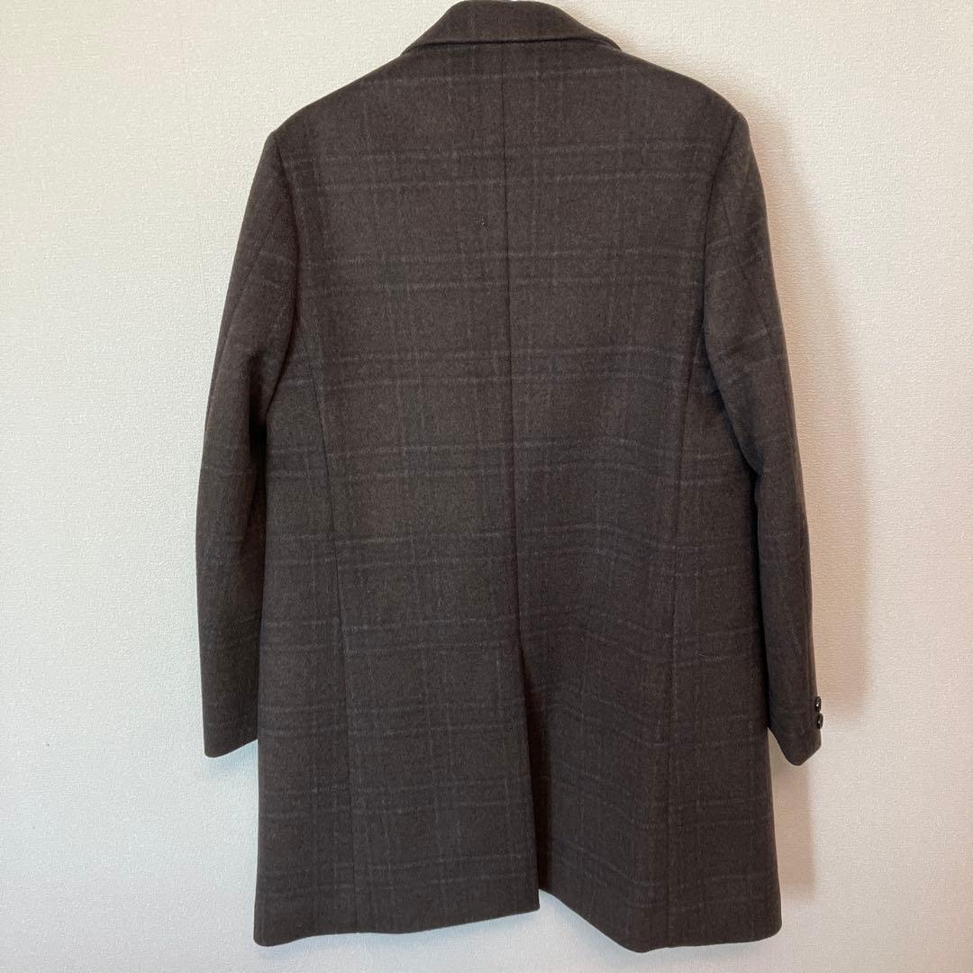 【未使用】BEAUTY&YOUTH チェック120S メルトン チェスターコート