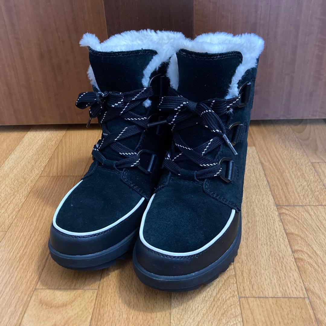 【美品】SOREL スノーブーツ ブラック 24.5cm
