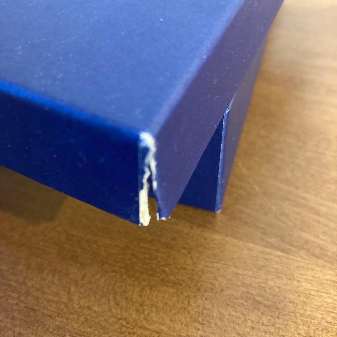 源右衛門窯　染付梅地紋　方皿　栞　箱