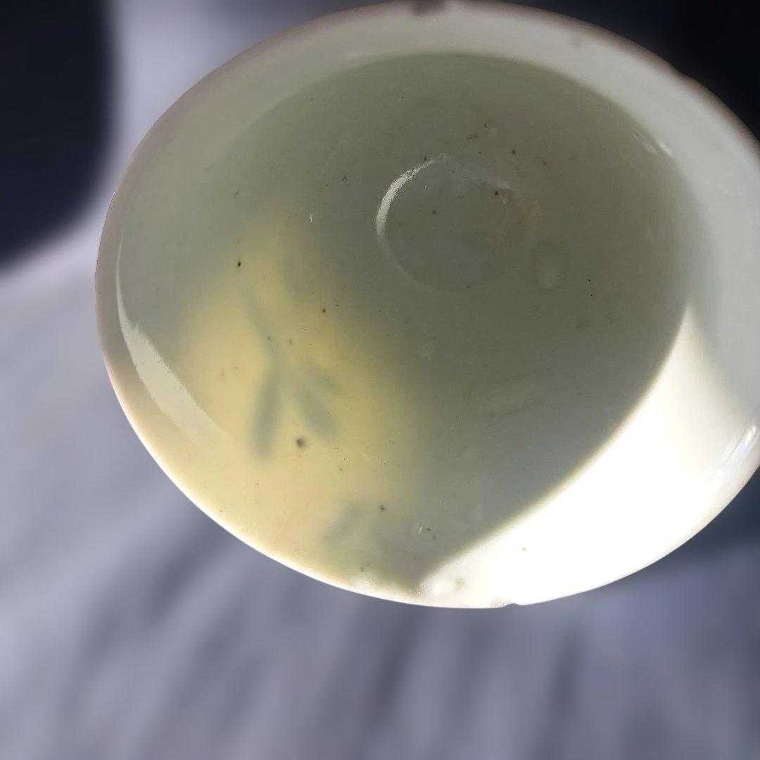 「400年前のロマン！ 初期伊万里 蕎麦ちょこ」 染付猪口(直径8cm) 骨董ア