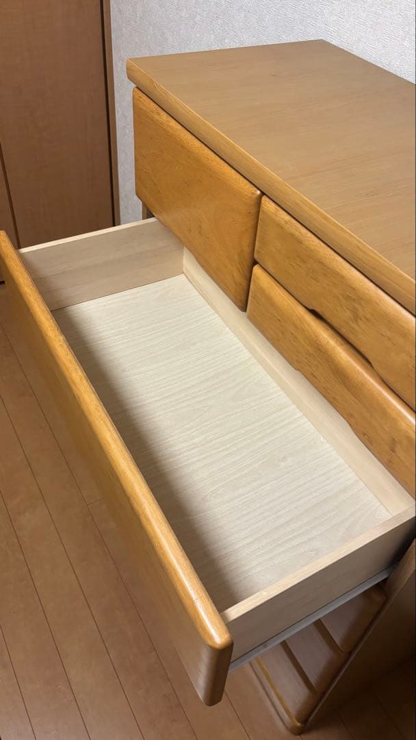 【最終お値下げ】三友ファニチャー ハイチェスト 国産 桐 ナチュラル