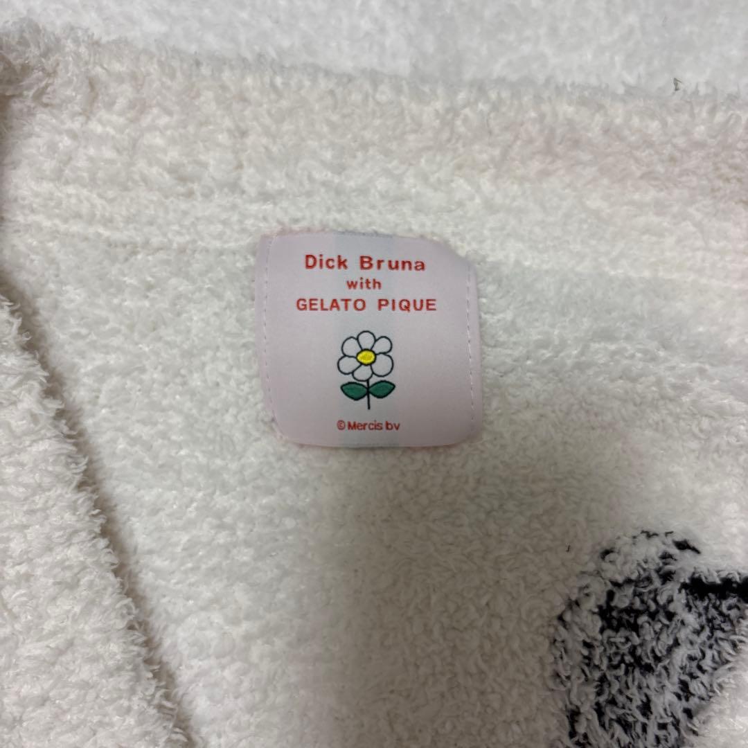 ジェラートピケ　DickBruna ベビモコ 総柄ジャガードカーディガンミッフィ