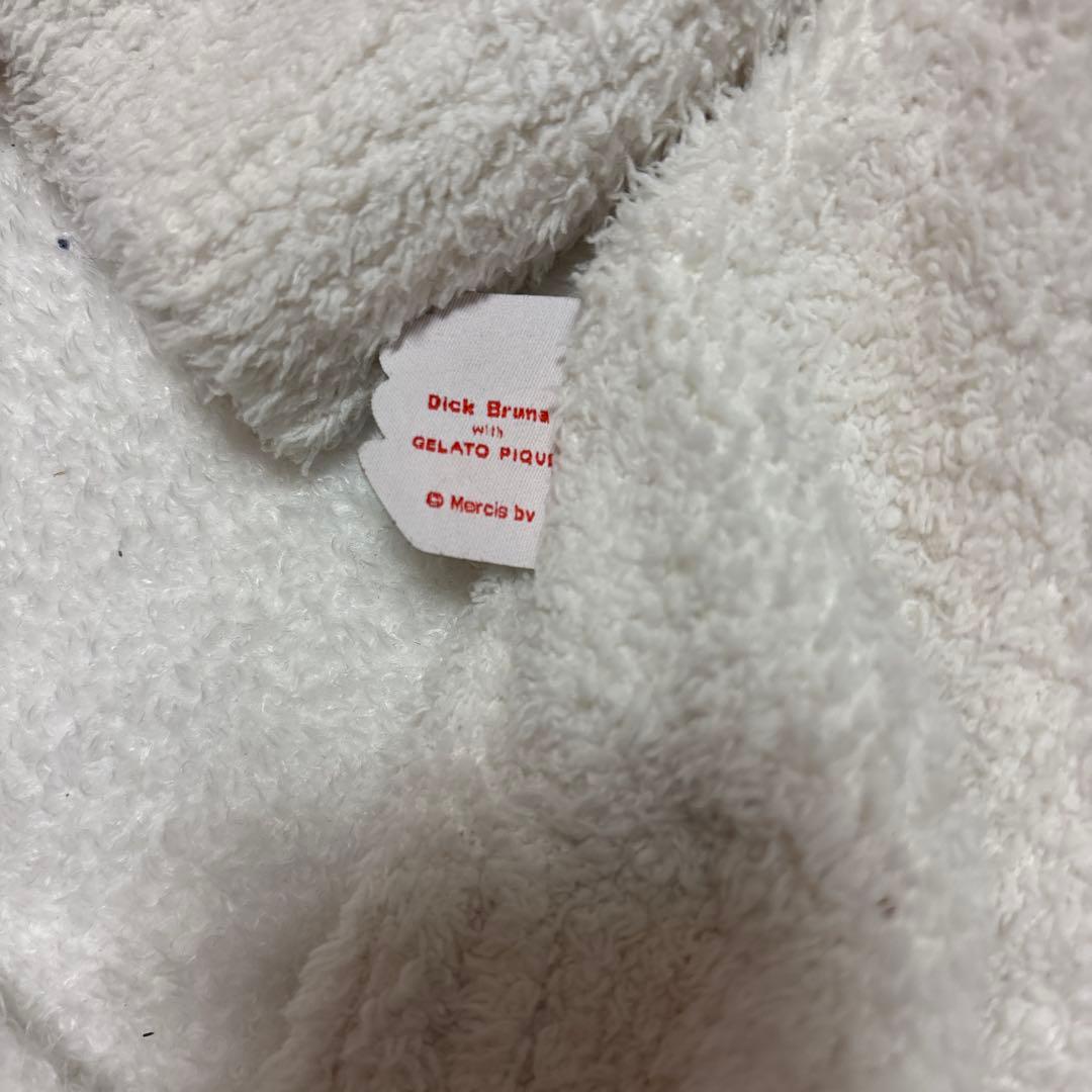 ジェラートピケ　DickBruna ベビモコ 総柄ジャガードカーディガンミッフィ