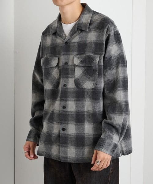 【サイズM】<ペンドルトン>オープンカラーシャツ