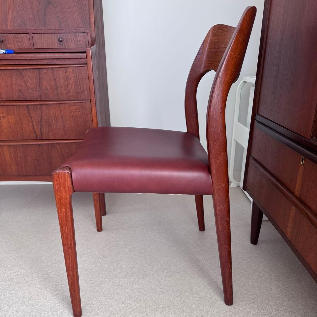 J.L モラー 71 デンマーク ビンテージチェア 本革