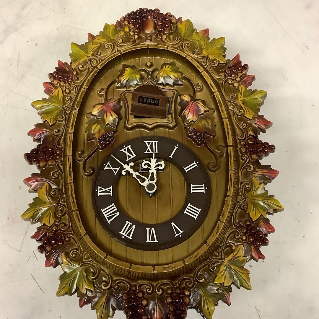 昭和レトロ鳩時計ポッポPOPPO動作未確認品（Q13)