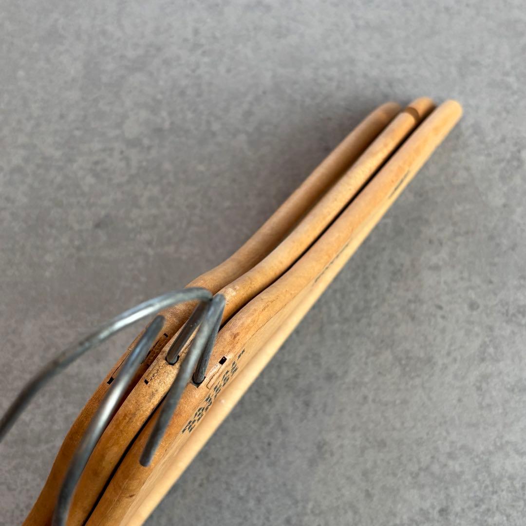 ビンテージ ウッド ハンガー 木製 アメリカ アンティーク