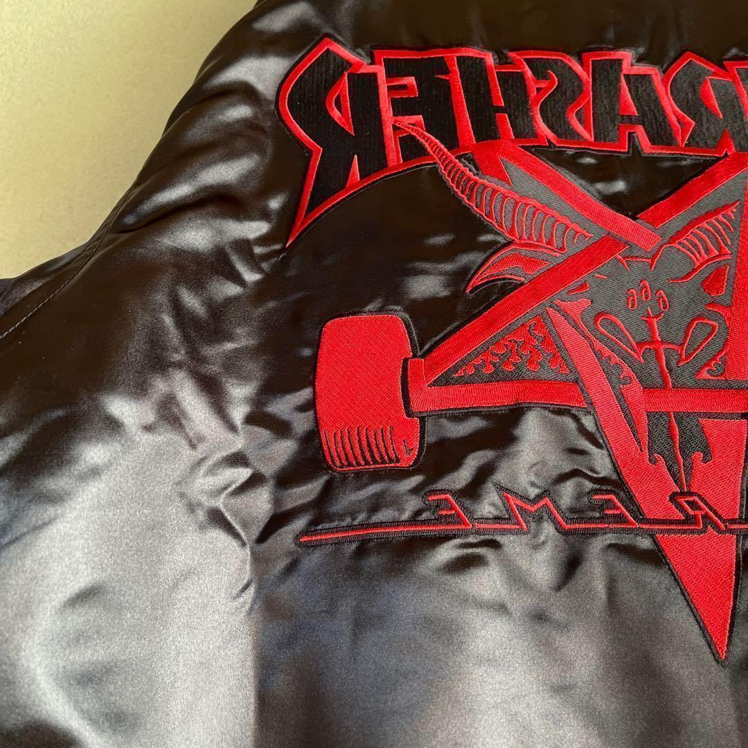 シュプリーム × スラッシャー 刺繍ロゴ スカジャン ブルゾン