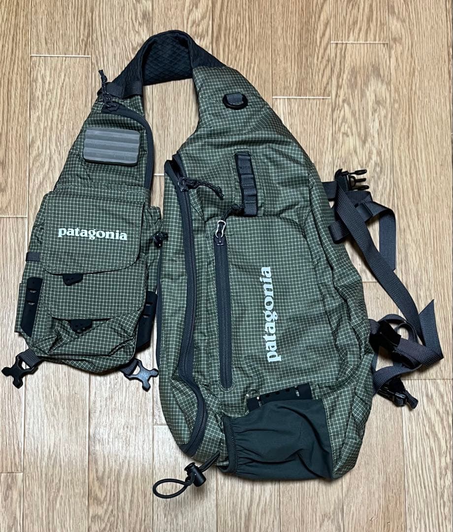 patagonia ベストフロントスリング ワンショルダーバッグ　オリーブ