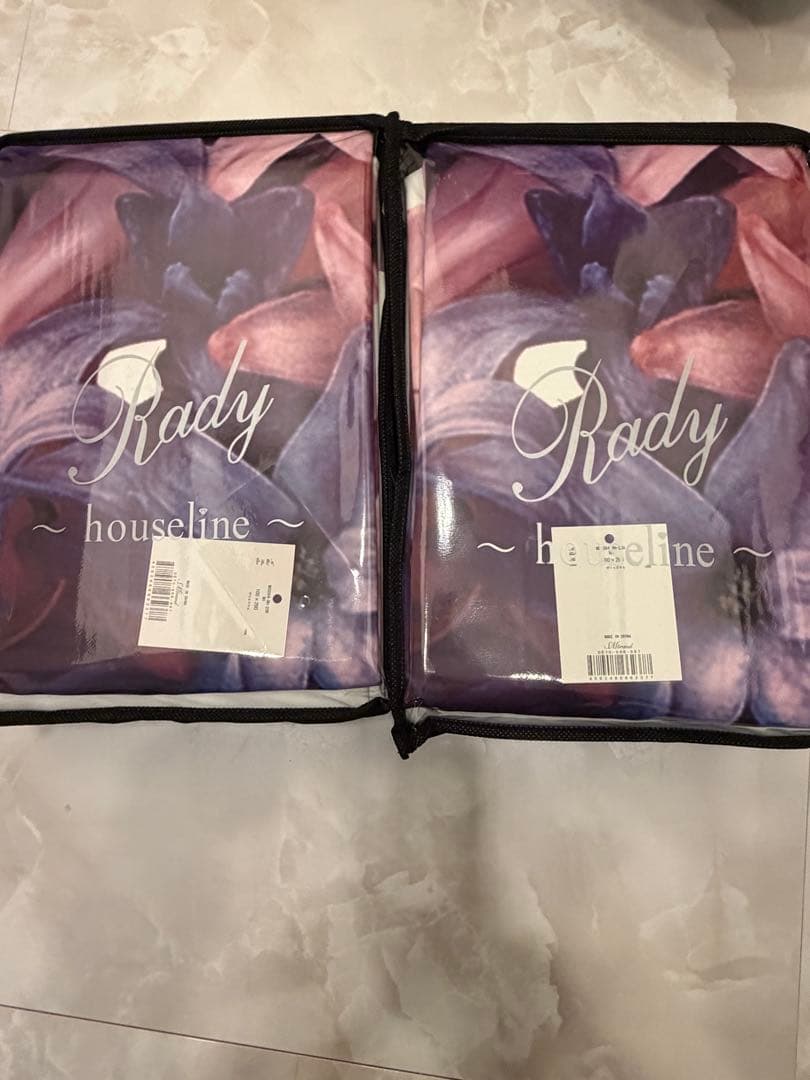 【新品未使用】Radyカーテン エレフラ　エレガンスフラワー　2枚組