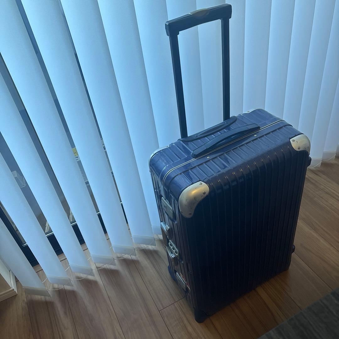 美品！リモワ　ネイビー ハードシェル キャリーカート