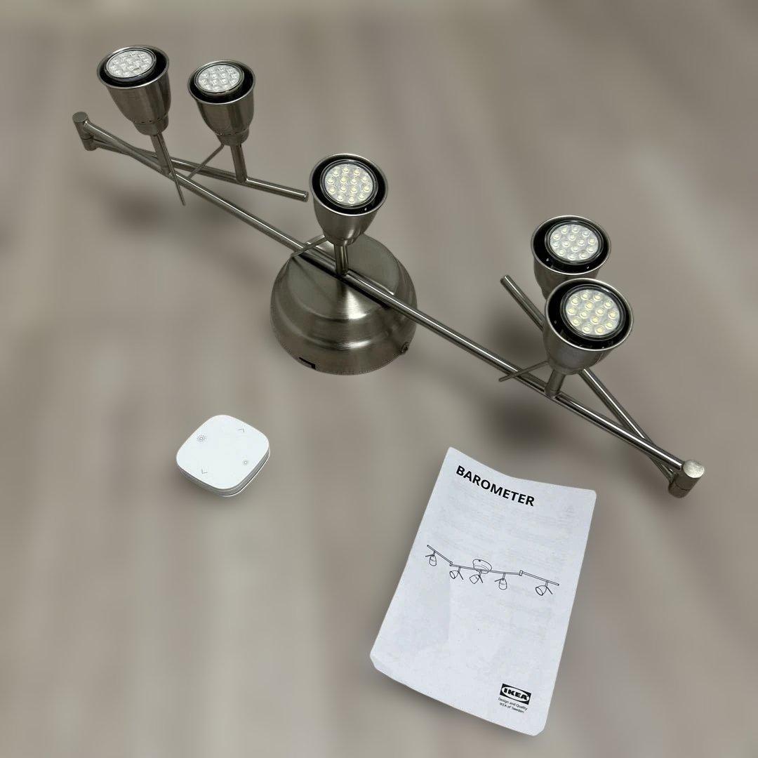 新品未使用 IKEA バロメーテル　スポットライト　調光可能　リモコン付