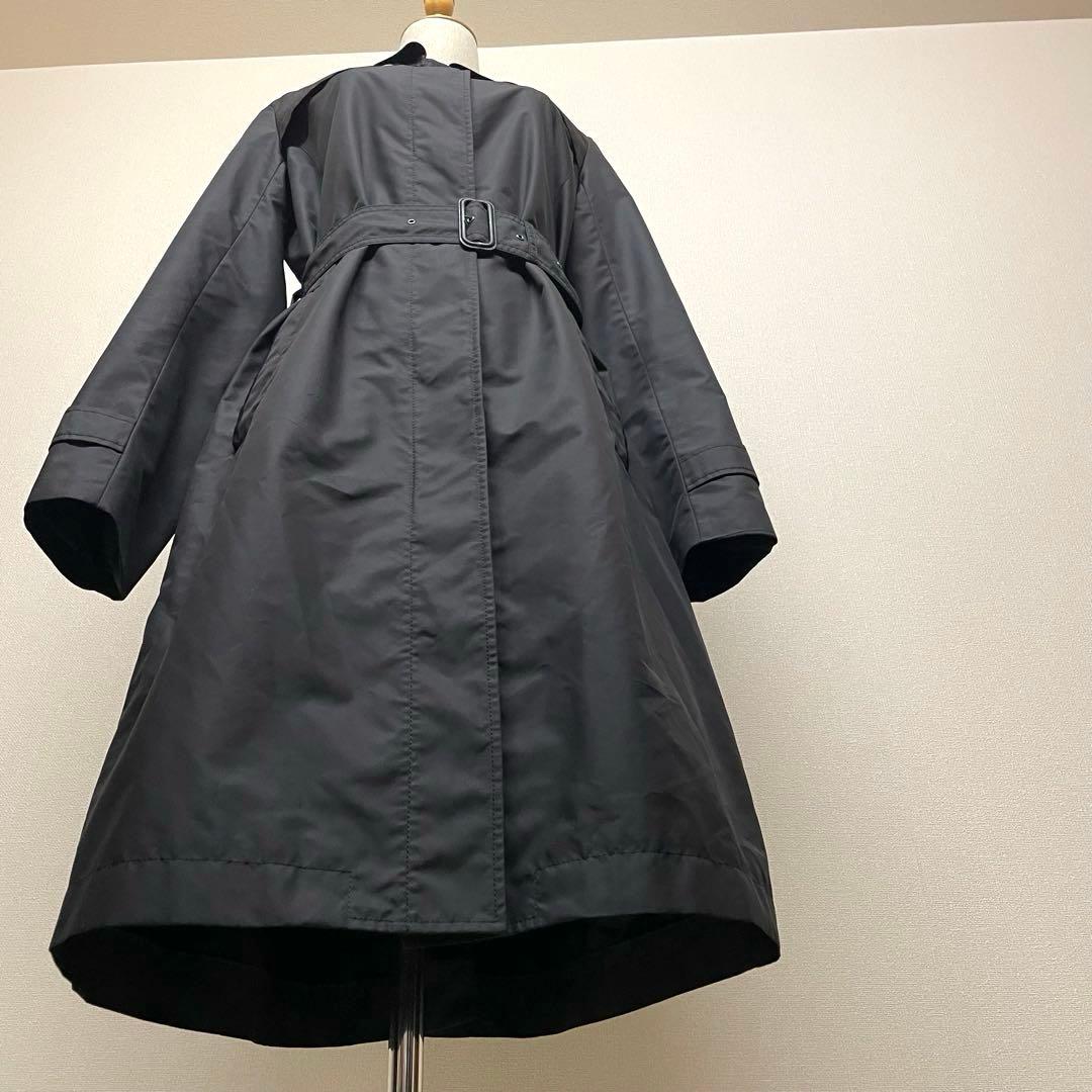 【美品】Paul Stuart ブラック 2WAY上質トレンチコート