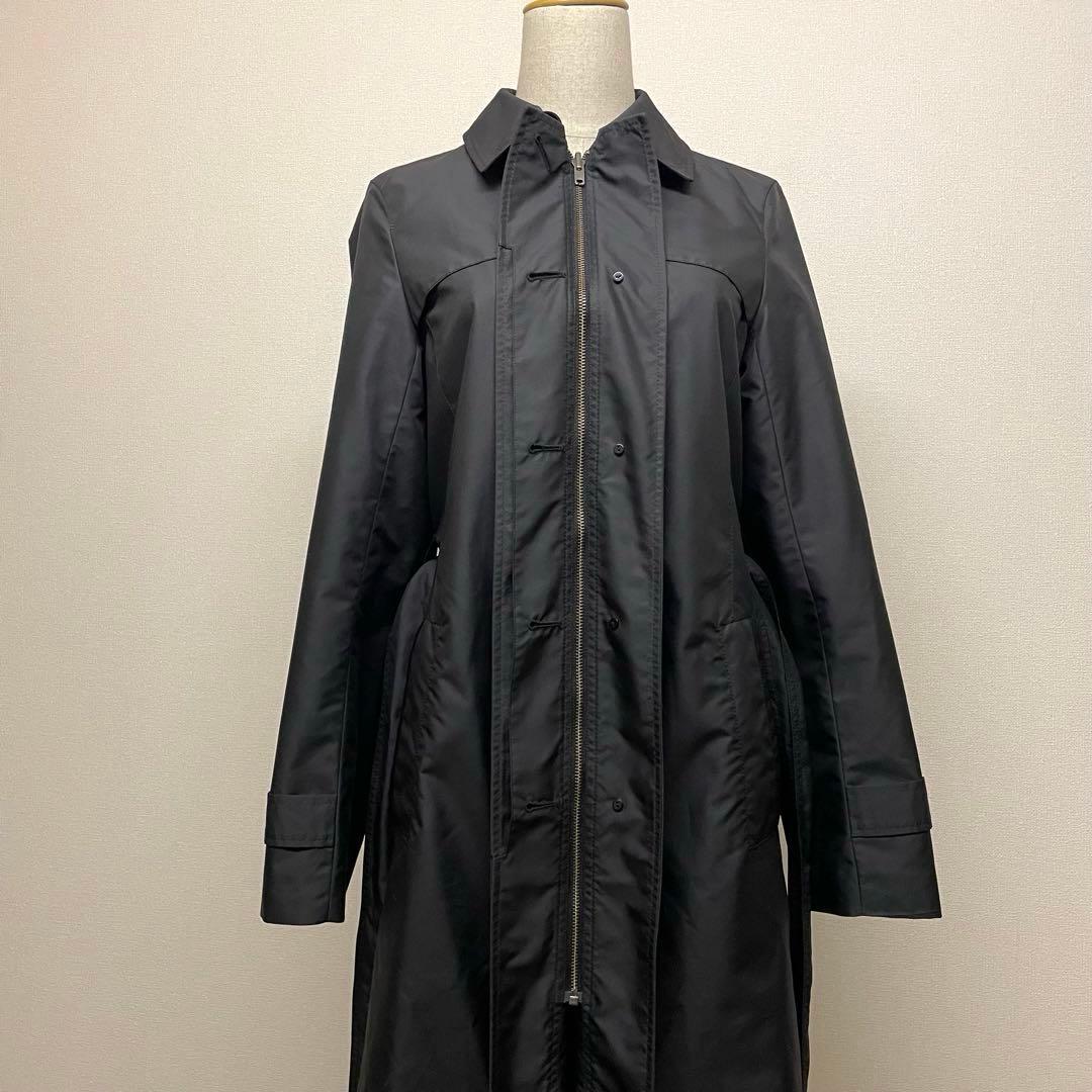 【美品】Paul Stuart ブラック 2WAY上質トレンチコート