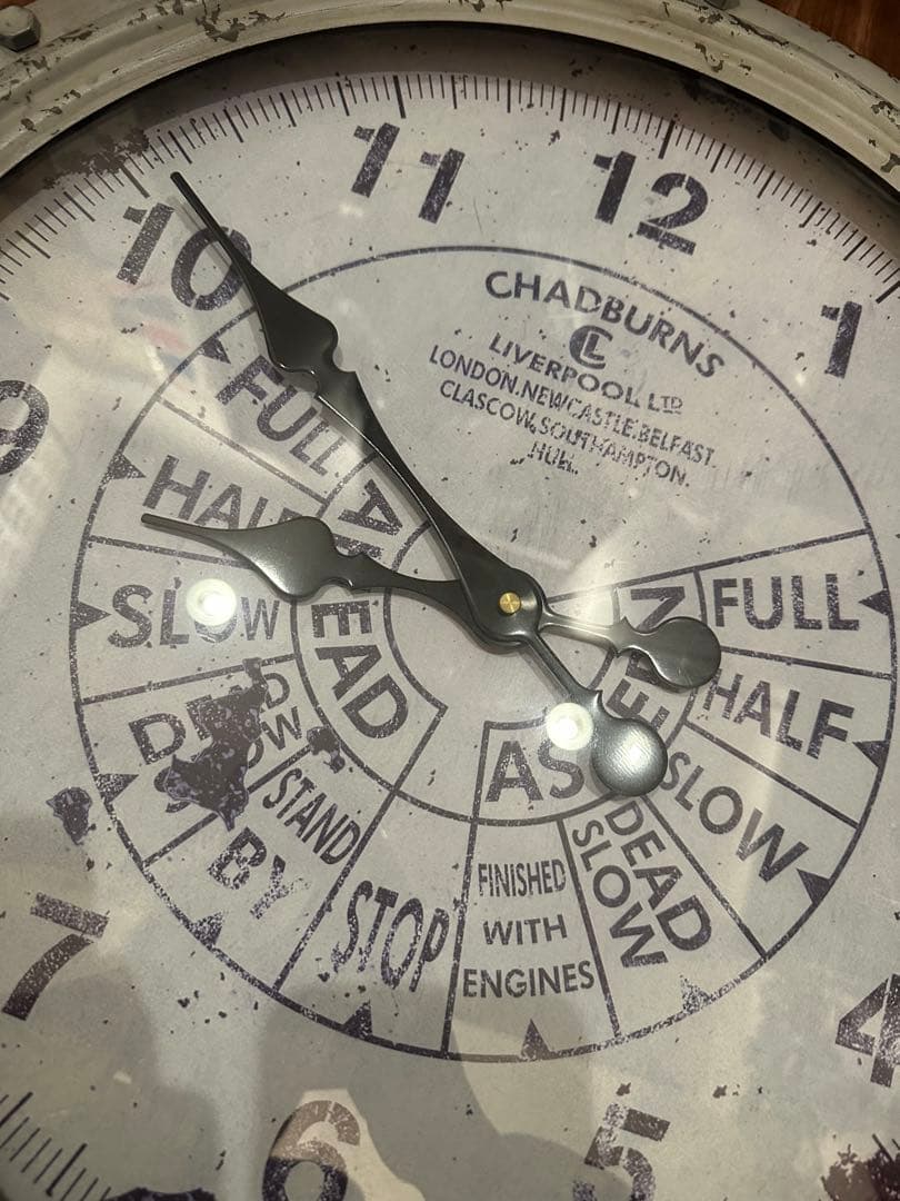 大型　CHADBURNS ヴィンテージ掛時計