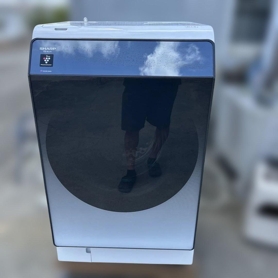 2022 SHARP ドラム式洗濯機 ES-W114-SL大容量11キロ　美品