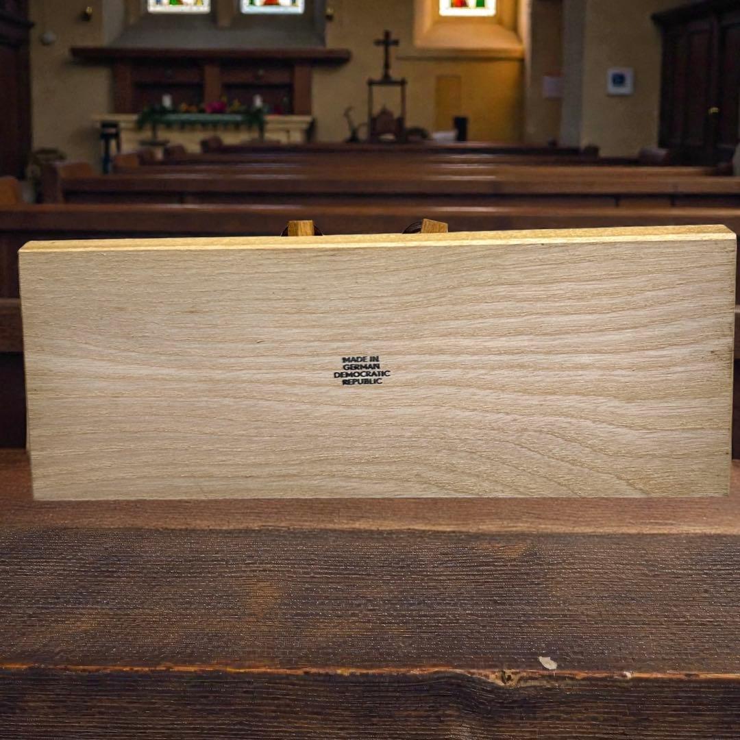 東ドイツ製・ザイフェン 聖歌隊木製キャンドルスタンドXmas装飾