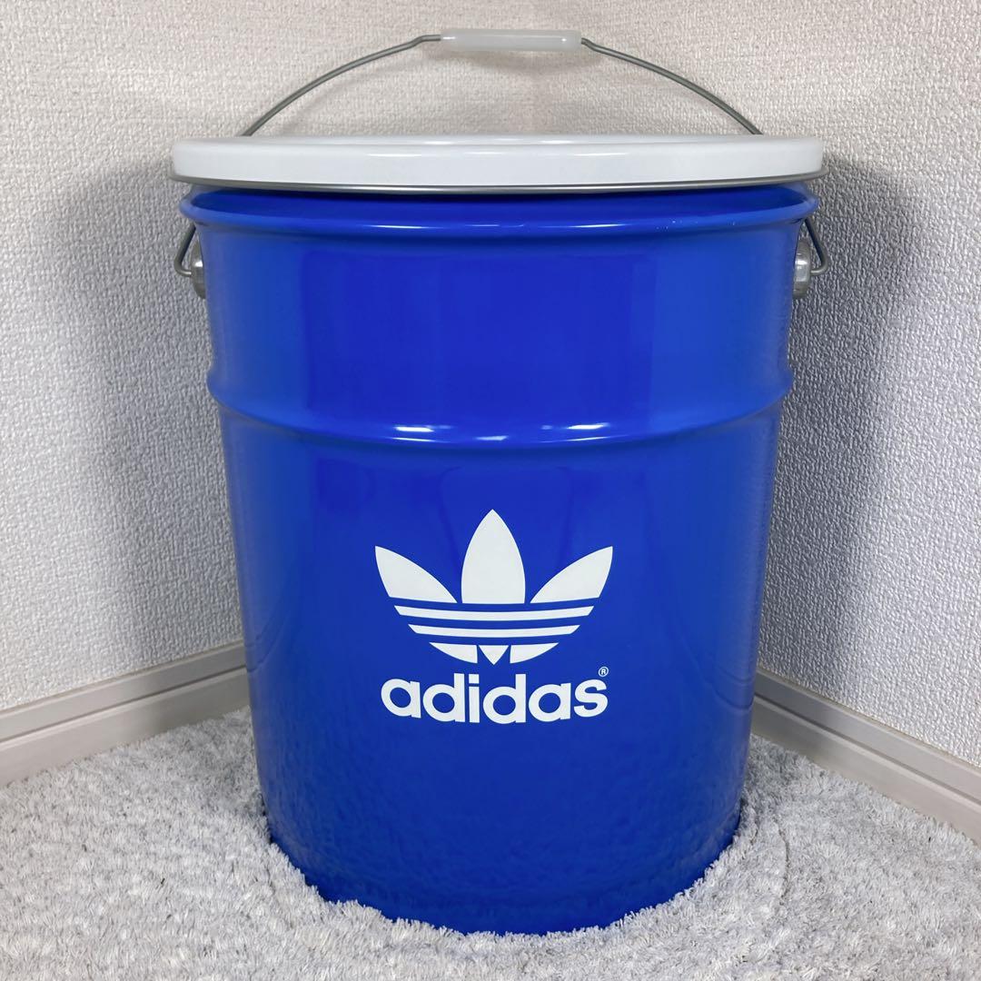 adida ペール缶　アディ缶　アディダス オリジナルス　トレフォイルロゴ